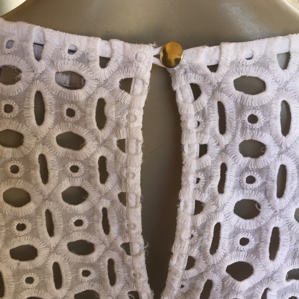 Banana Republic poppy white lace blouse - Picture 4 of 8